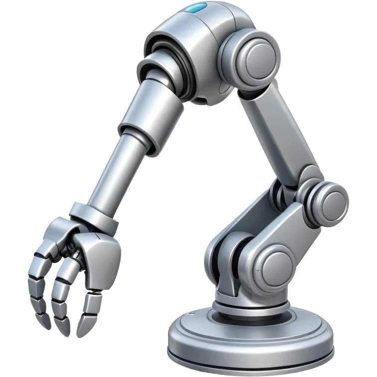 silver robot arm bycep emoji