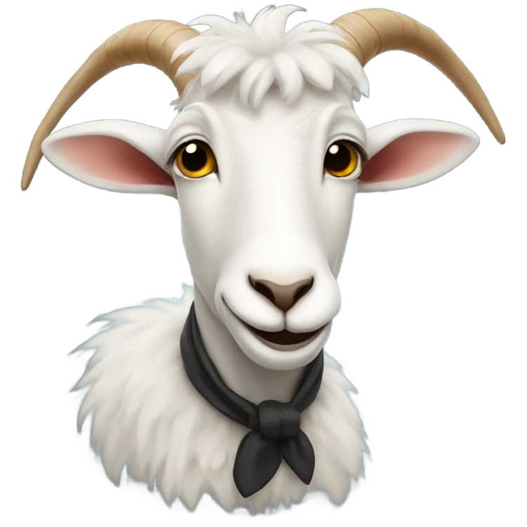 Einstein goat with mustache  emoji