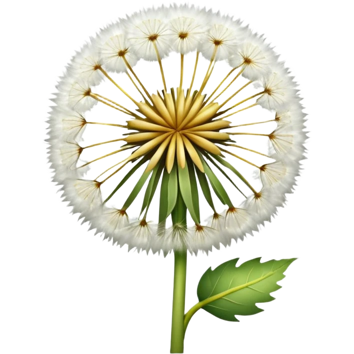 Dandelion flower emoji in white colour looks aesthetic edit better different styles types  emoji