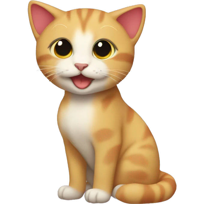 Lesbian pride cat emoji