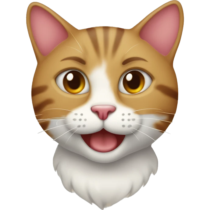 Filhote de gato com corações ao redor sorrindo emoji