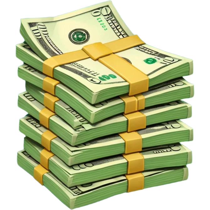 Falling value of the dollar emoji