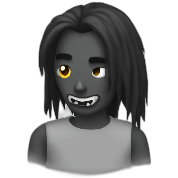 Black metalhead emoji