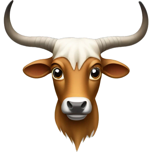 Volkswagen Golf with Bull long horns on the hood emoji