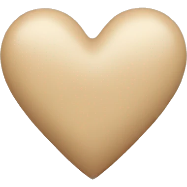 Beige heart  emoji