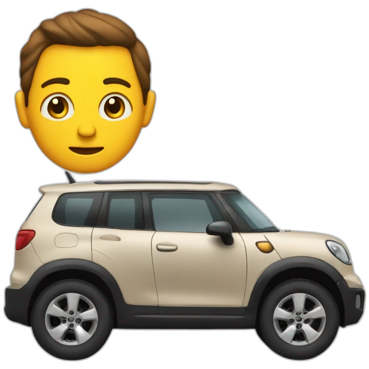 Un caca  avec des brat sur une mauto emoji