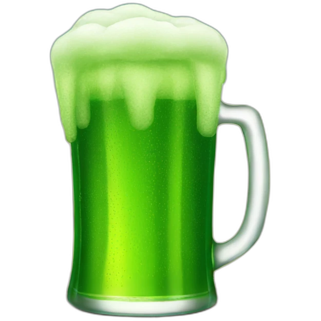 Green beer emoji