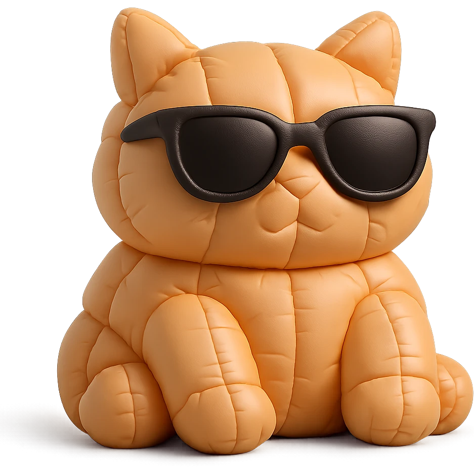 Cat wearing sunglasses emoji
