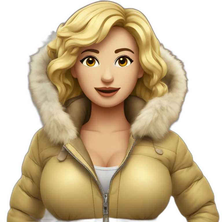 veste doudoune sexy emoji