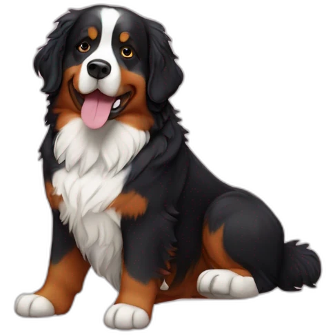 bernese mountain dog wedding man emoji