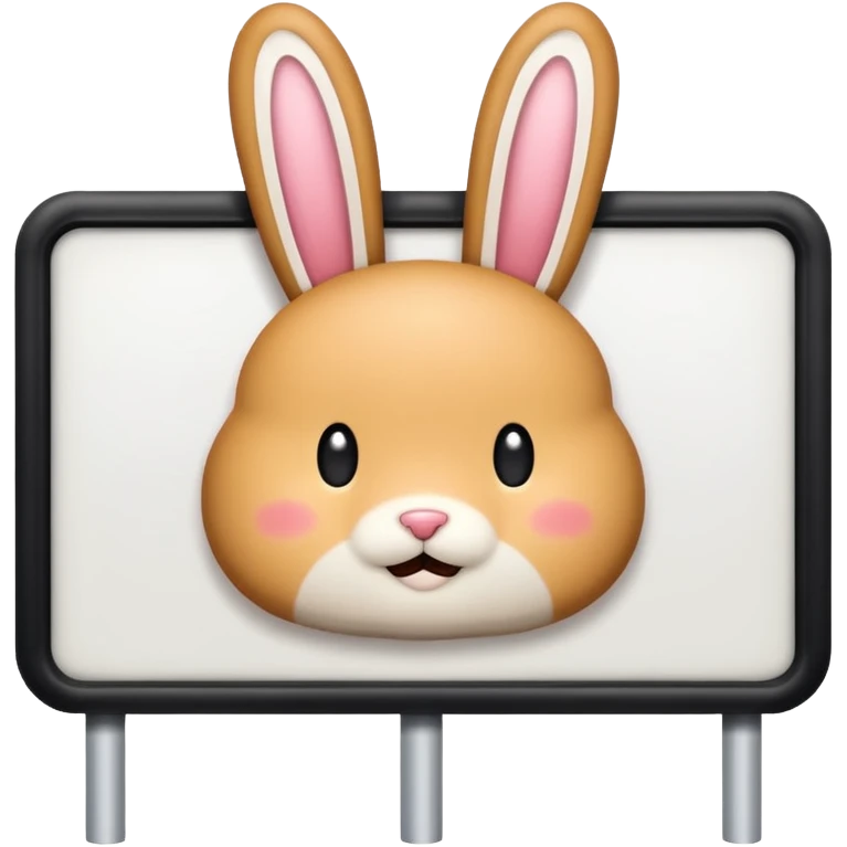 make a white billboard with the text “bun you” inside lt emoji