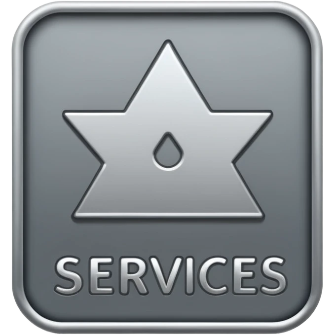 a signage that says "Services" emoji