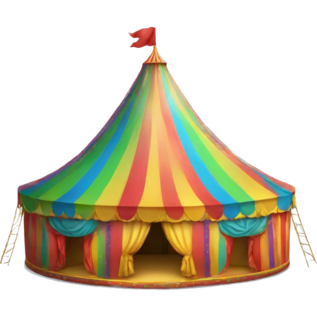 rainbow circus tent emoji