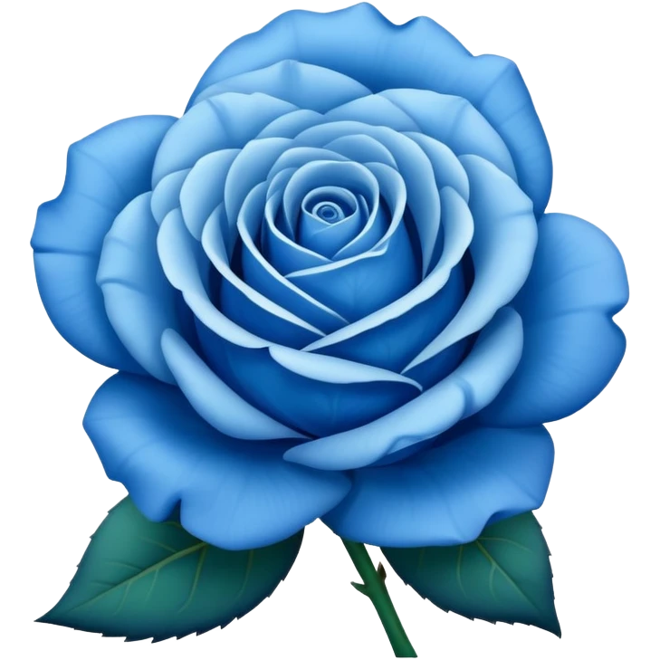 Blue rose  emoji