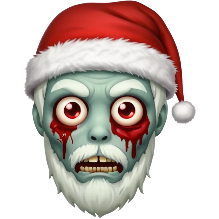 Christmas zombie emoji