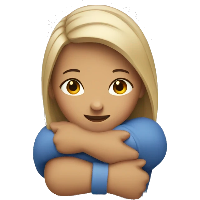 Big hug woman  emoji