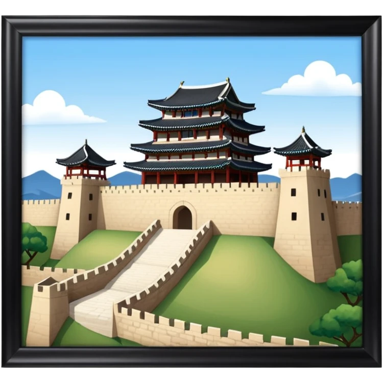 South Korea suwon Hwaseong Fortress Palace castle emoji