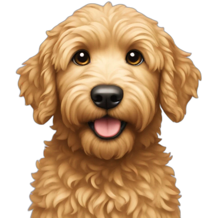 Mini golden doodle emoji