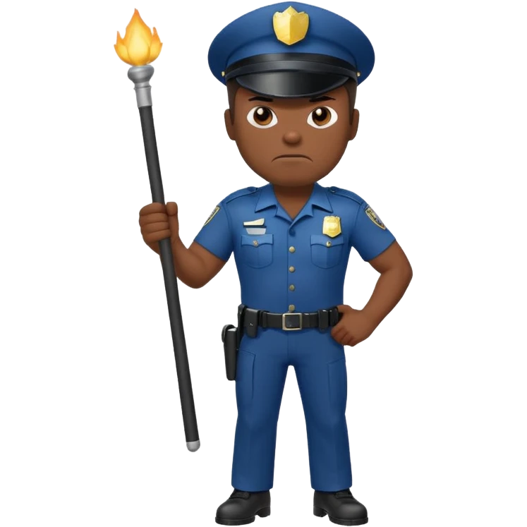 angry policeman full body emoji