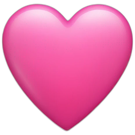 Pink heart  emoji