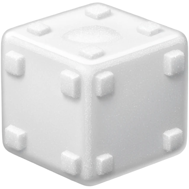 plain white cube of sugar emoji