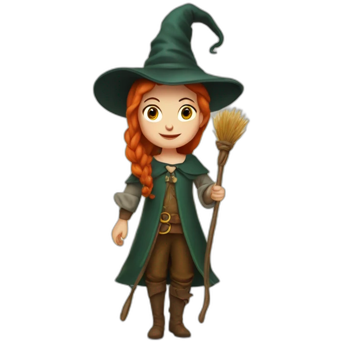 Sorcière rousse emoji