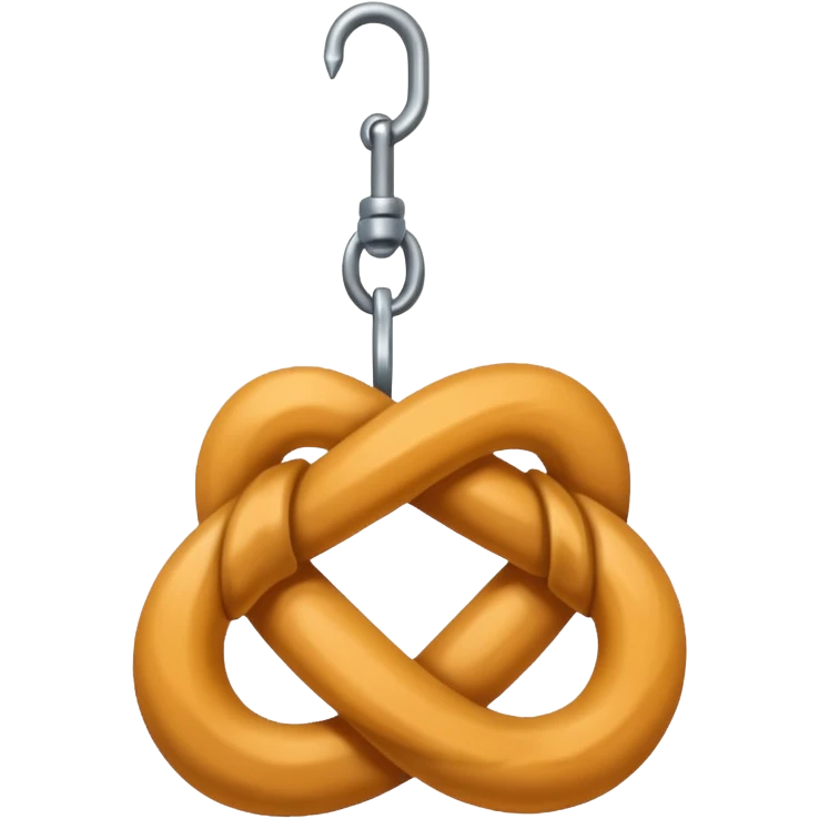 knot a rope to a metal hook emoji