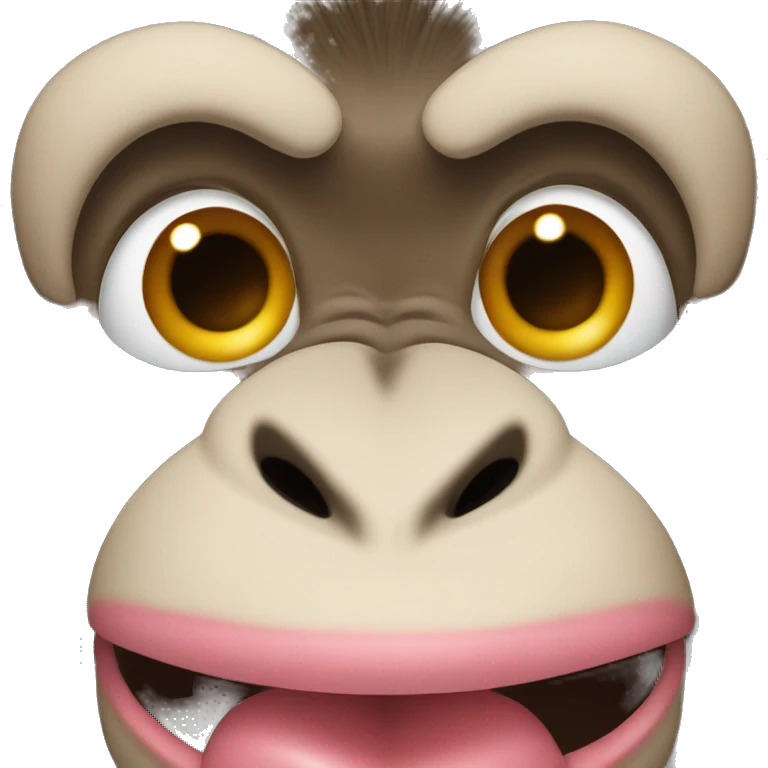 monkey sticking it’s tongue out emoji