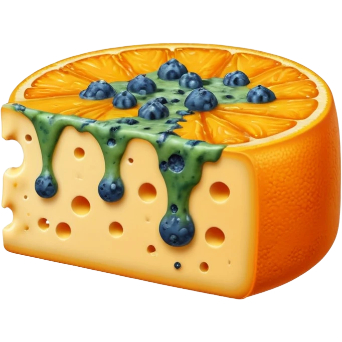 moldy orange cheese  emoji