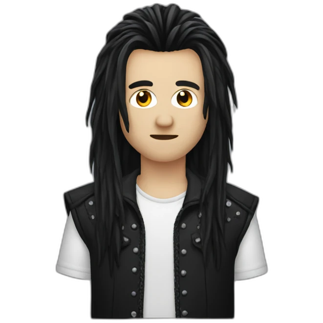 Goth mullet emoji