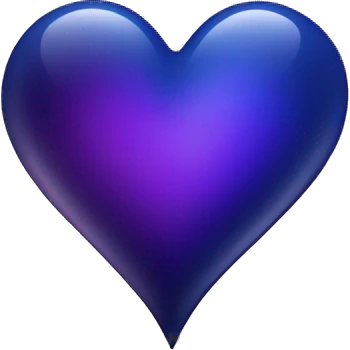 dark blue and purple heart with sparkles emoji
