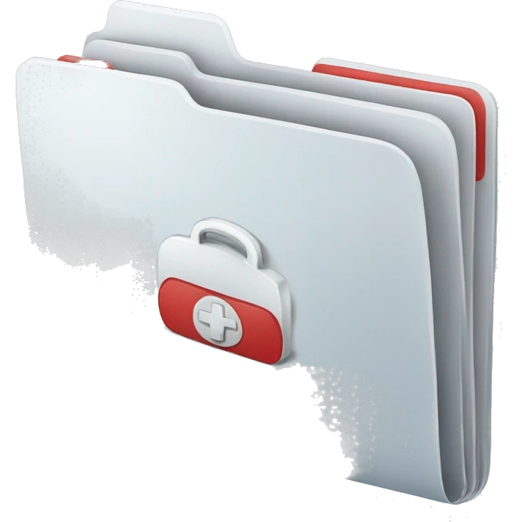 medical folder emoji