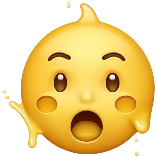Emoji face spitting emoji
