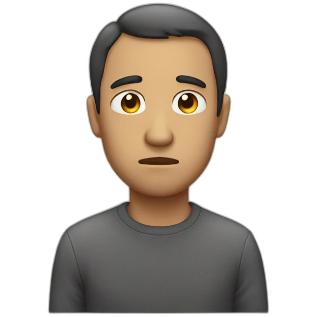 sad man emoji