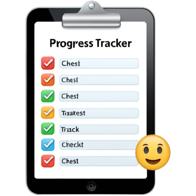 progress tracker checklist emoji