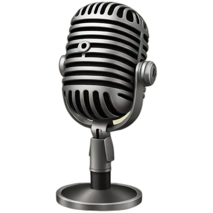 Vintage Microphone emoji