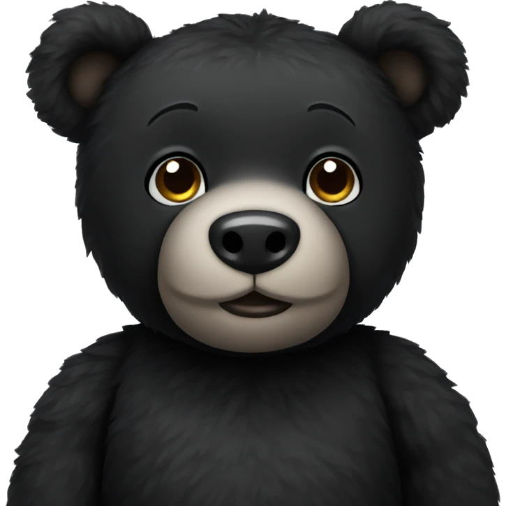 Black teddy bear  emoji