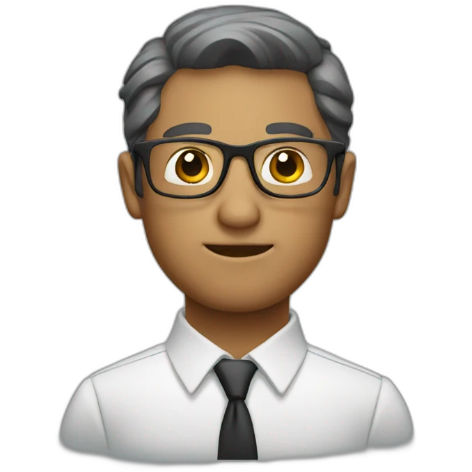 businessman glasses emoji