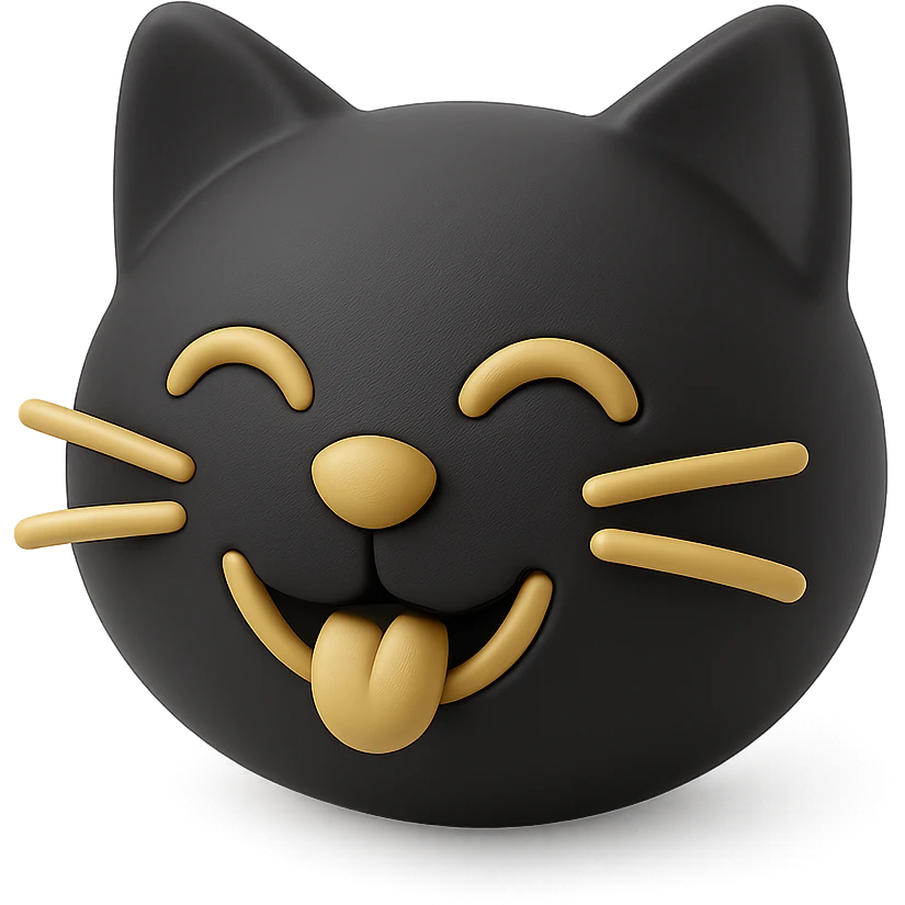 playful cat face emoji