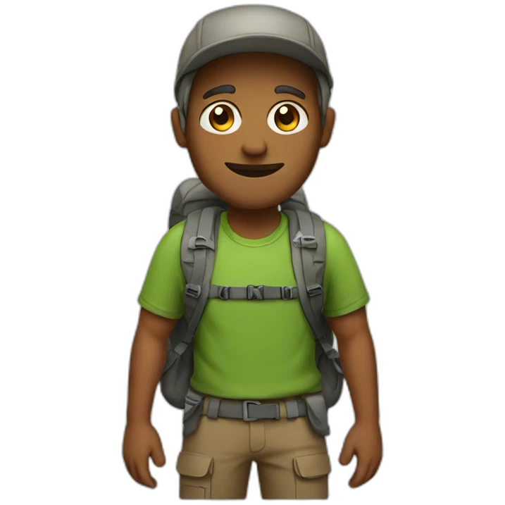 a hiker emoji