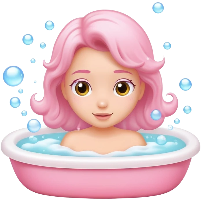 bubble bath for girls emoji