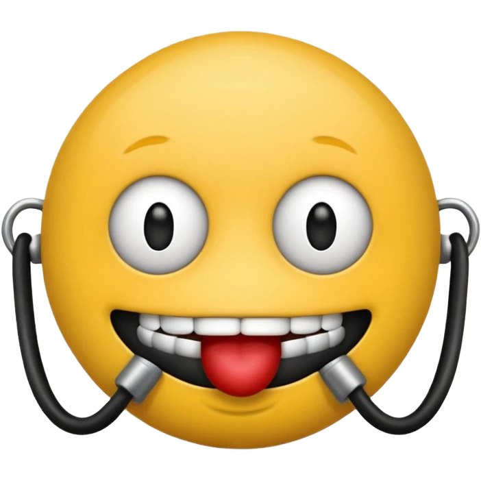 Emoji with ball gag emoji