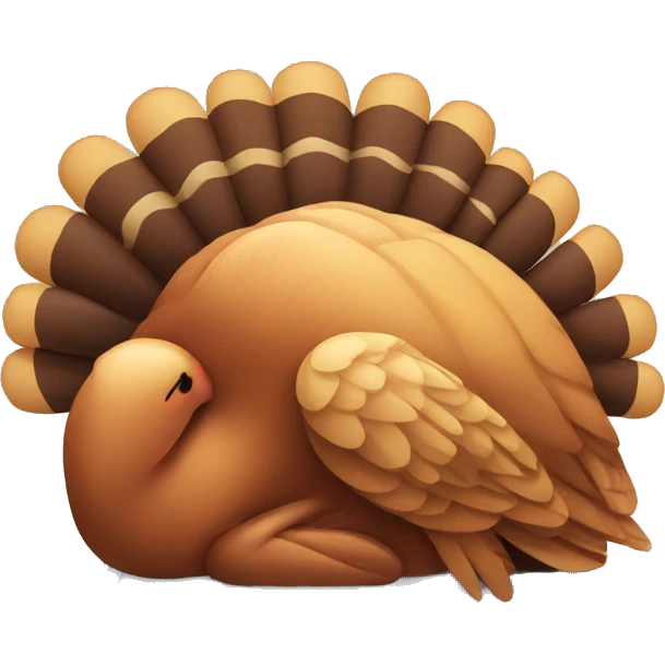 Turkey sleeping  emoji