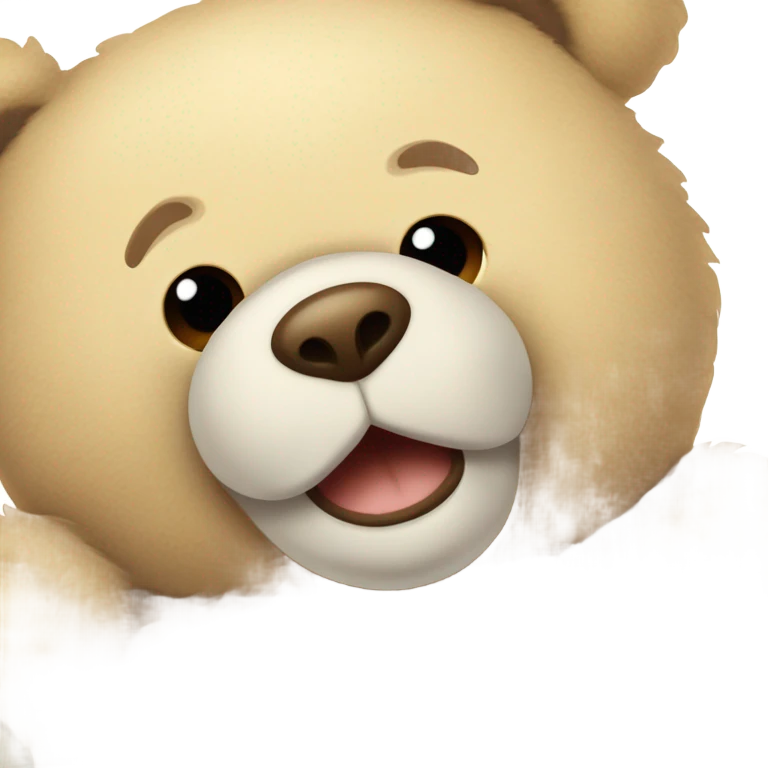 beige teddy bear emoji