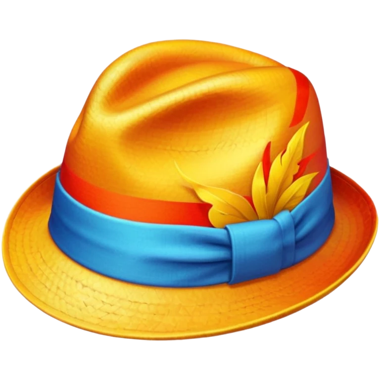 colorful hat emoji
