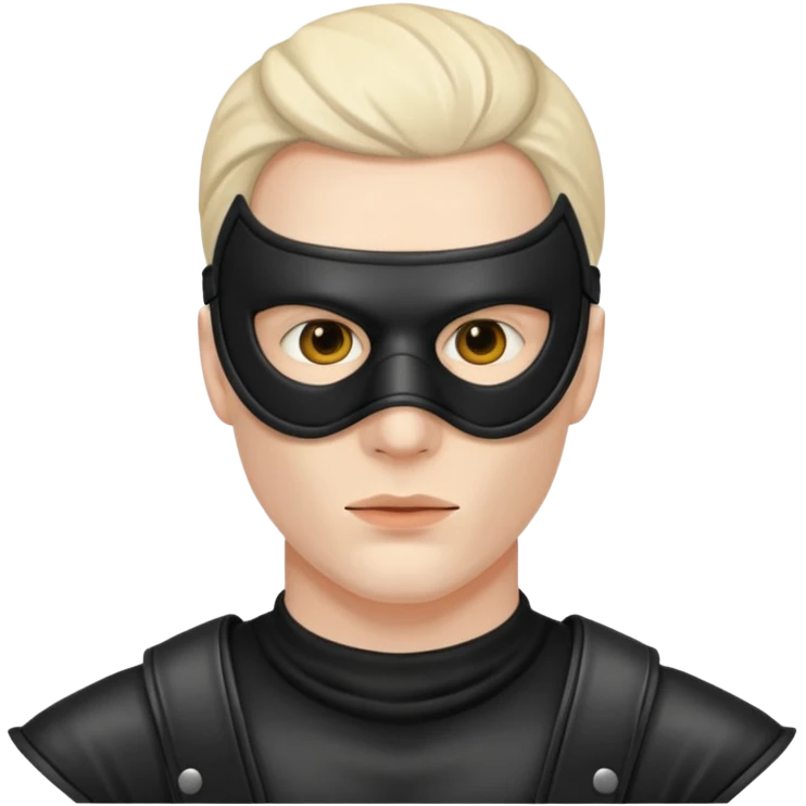 bdsm slave leather mask fullhead on man  emoji