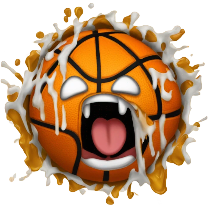 Basketball puked  emoji