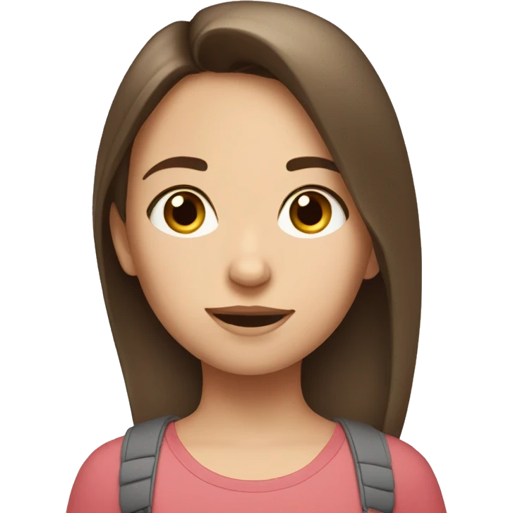 brunette white girl with toodler boy  emoji