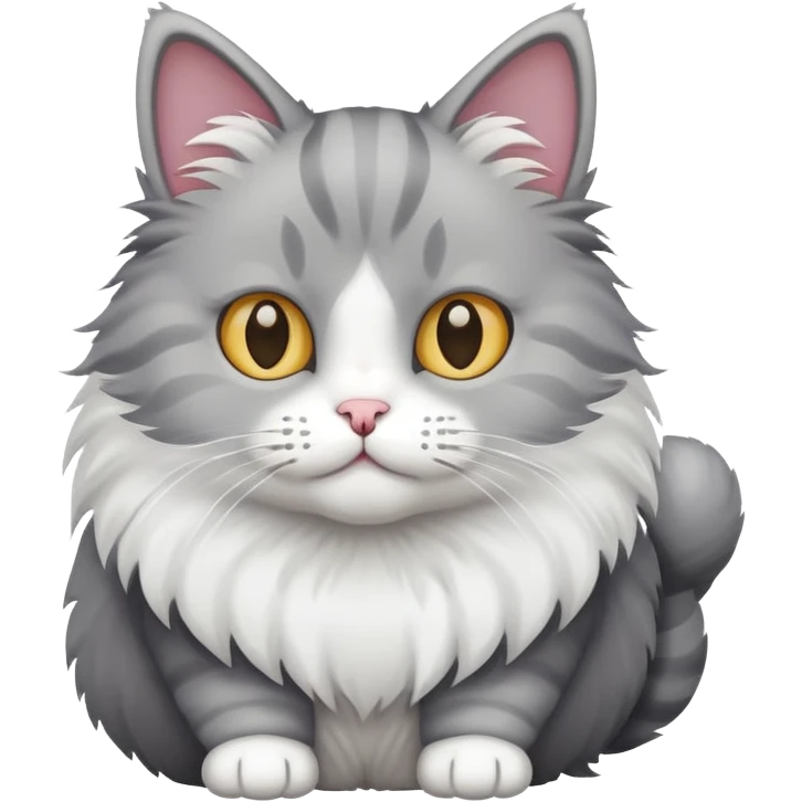 cat sticking up the middle emoji