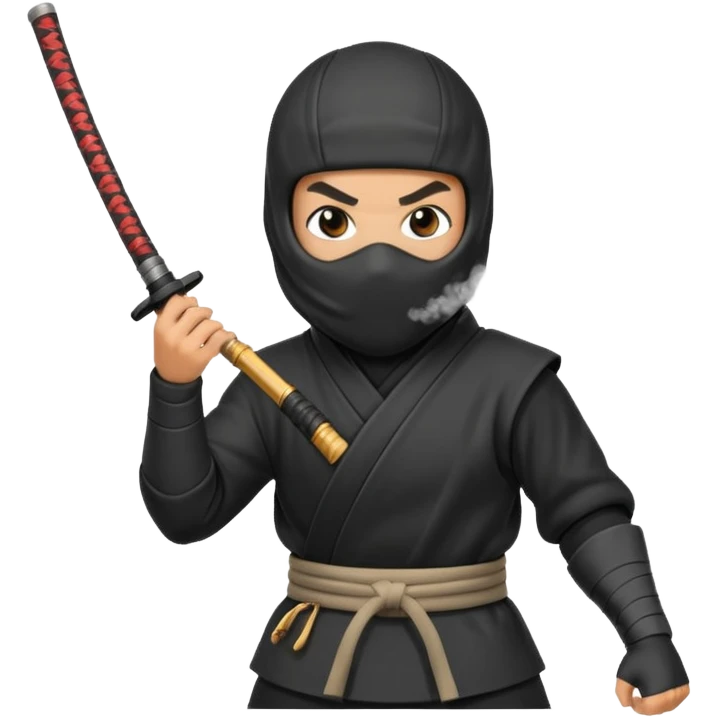 smoke bomb ninja emoji